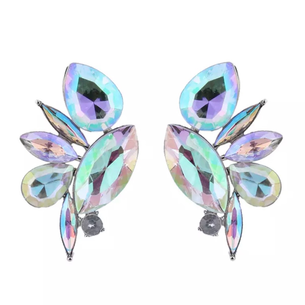 Clear TearDrop Bohemian Sexy Statement Earrings